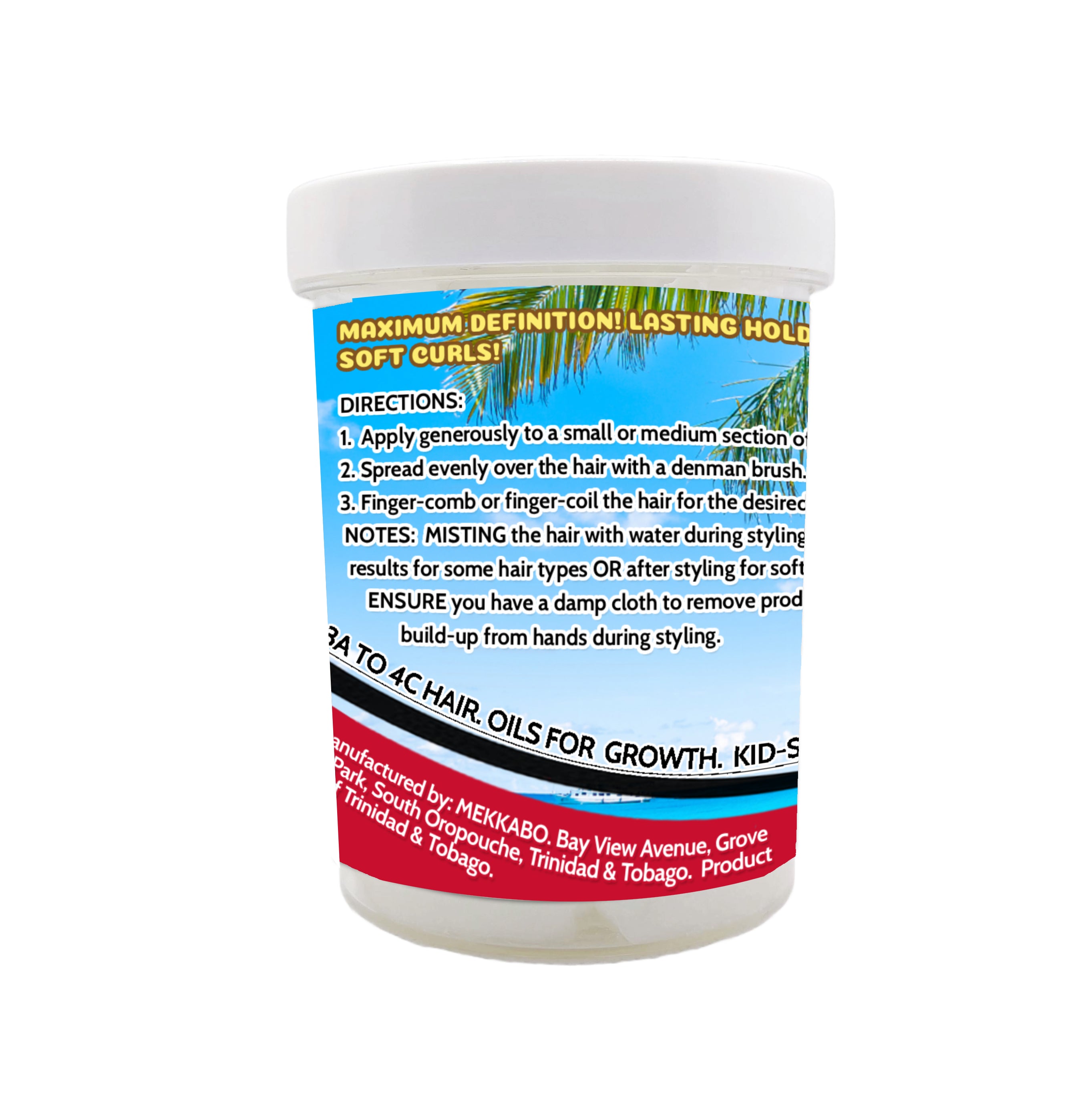 Mekkabo Curls & Coconut (curl defining jelly; 8 oz)