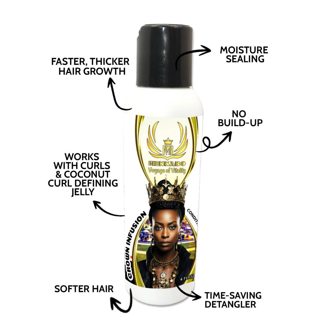 Mekkabo Crown Infusion (Conditioner + Hair Growth Oil; 4oz)