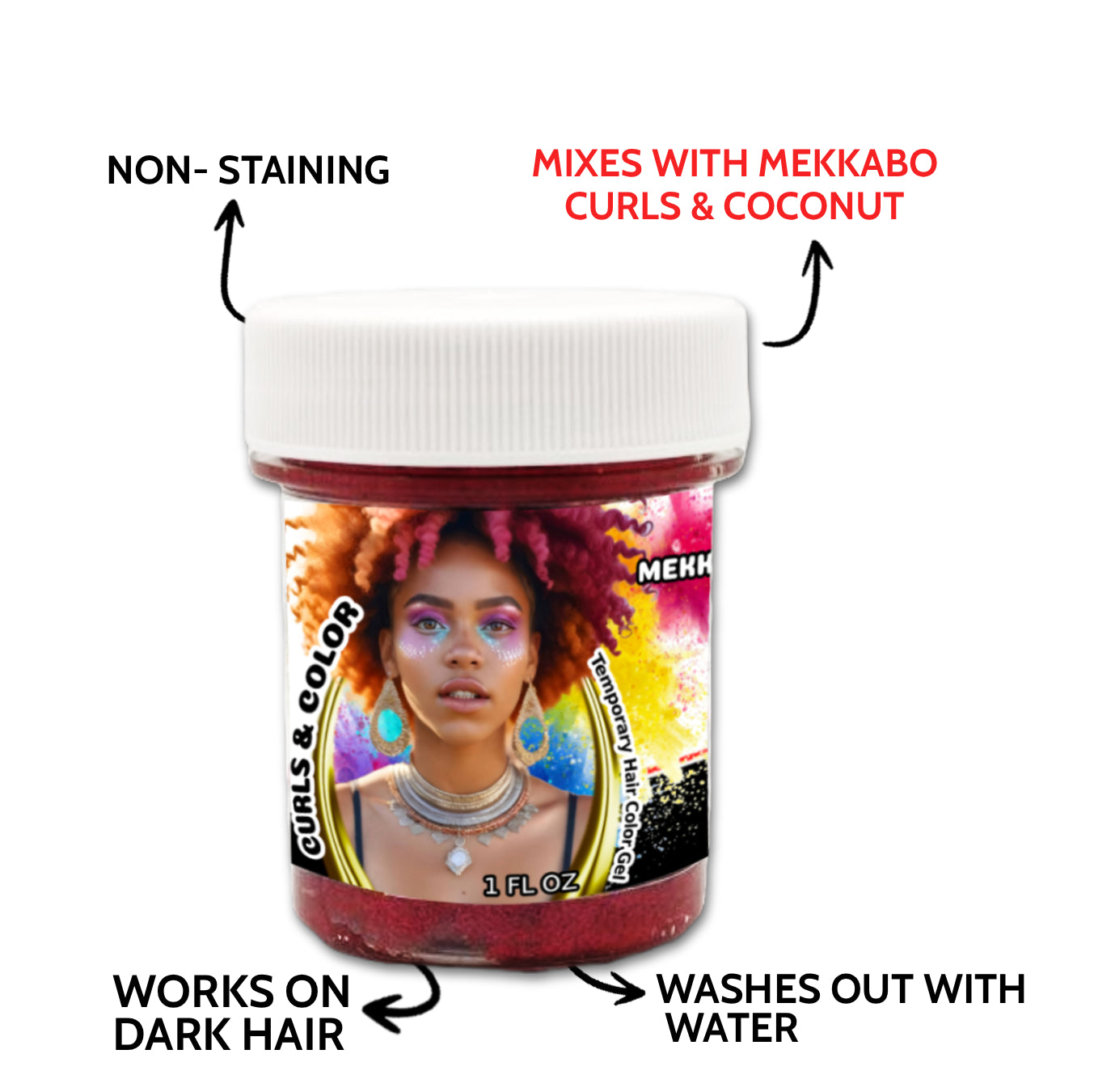 Mekkabo Curls & Color (1 oz)